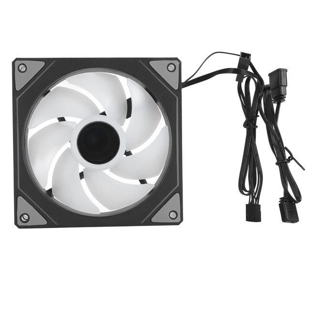 120mm ARGB PWM Case Fan, 4pin PWM Silent Computer Fan With Brilliant Color, Noise Reduction, RGB Motherboard Sync, 800 To 2000RPM For PC