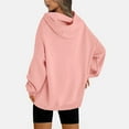 thumbnail image 5 of XUNKUSGA Hoodies for Women Casual Long Sleeve Womens Fall Fashion 2025 with Pockets Oversized Solid Color Hooded Sweatshirt Loose Comfy Pullover Hoodies S-5XL, 5 of 8