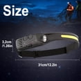 thumbnail image 5 of 4Pack USB Rechargeable LED Headlamp, Motion Sensor Headlamp, Adjustable Headband, Emergency Work Light for Outdoor Camping Night Hiking, Running, Maintenance, Fishing, 5 of 9