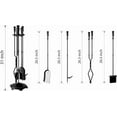 thumbnail image 4 of Fireplace Tools Set 5 Pieces Wrought Iron Fire Tool Set for Outdoor/Indoor Fireplace Accessories Set, 4 of 4