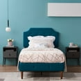 thumbnail image 2 of VECELO Height Adjustable Tufted Button Linen Upholstered Headboard for Twin Bed, Blue, 2 of 8