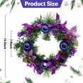 Deepwonder Christmas Wreaths Candle Holders Candle Rings Candlestick Stand with Poinsettia