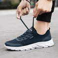 thumbnail image 4 of gvdentm Men S Sneakers Size 10 1/2 Wide Men Summer Lightweight Breathable Casual Shoes Mesh Lace Up Casual Running, 4 of 5