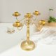 thumbnail image 4 of Accesorios nórdicos románticos para cena con velas, decoración de mesa para el hogar, candelabro moderno y sencillo de lujo, decoración, 4 of 5