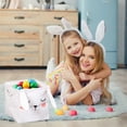 thumbnail image 6 of Hvmvliv Easter Basket White Easter Bunny Fabric Storage Basket, Large Cloth Organizer Bin for Toys & Household Items, Easter Home Decor Gift White, 6 of 6