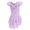 Purple, variant on Girls Ballet Dress Ruffle Sleeve Dance Leotard with Skirt Criss Cross Back Dance Clothes for Kids 8-9Y