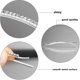 thumbnail image 3 of 10 piezas de pinzas para el cabello con diamantes de imitación, pinzas para el cabello de metal, pinzas para el cabello de cristal transparente, decorativas para damas y niñas, 3 of 4