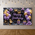 thumbnail image 6 of Decorative Happy Birthday Banner for Birthday Party Indoor Celebration, 6 of 8