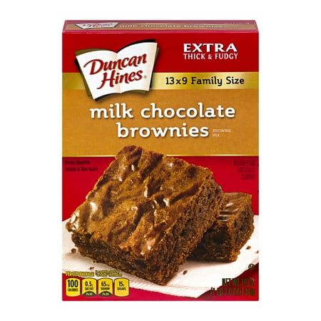 (5 Pack) Duncan Hines Milk Chocolate Brownie Dessert Mix, 18 oz