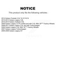 thumbnail image 2 of Transit Auto Front Hub Bearing Assembly Coated Drilled Slotted Disc Brake Rotors and Semi-Metallic Pads Kit for Car Subaru Outback Legacy Forester KBB-115782, 2 of 11