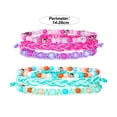 thumbnail image 2 of 2 sets Colorful Stackable Bead Rope Bracelets Braided Friendship Bracelet Adjustable Party for Teen Girl, 2 of 5