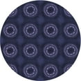 thumbnail image 1 of Ahgly Tapis Rond Lavable en Machine Intérieur Transitionnel Violet Pervenche Profond, 3 Pieds Rond, 1 of 7