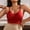 Red, variant on Blczomt Longline Sport Bras for Women Spaghetti Strap Quick Dry Plus Size Yoga Bras
