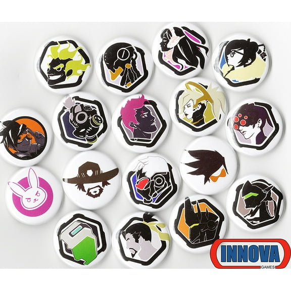 OVERWATCH - 1" INCH FASHION BUTTON PACK - QTY: 6