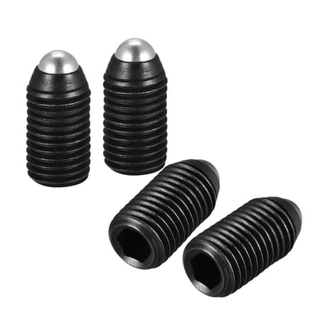 

Uxcell Ball Point Set Screws M16 x 30mm High Carbon Steel Metric Spring Hex Socket Grub Screw 4 Pack