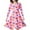 Z26Pink, variant on Gunia Girls Valentines Day Dresses Red Bow Printed Long Sleeve Holiday Dress For Teen 8-9 Years