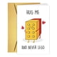 thumbnail image 1 of Tarjeta de aniversario CTVSPC Never Let Go Pun para marido y mujer, 1 of 7