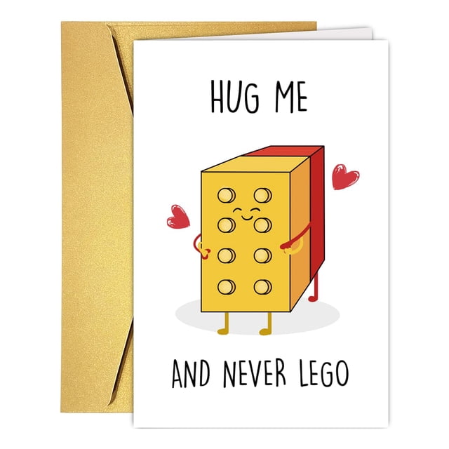 Tarjeta de aniversario CTVSPC Never Let Go Pun para marido y mujer