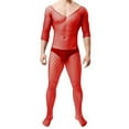 thumbnail image 1 of Icvfdpl Lingerie pour Femmes Justaucorps Transparent pour Hommes avec Design Haute Élasticité devant Dos Creux Combinaison Transparente sous-Vêtements Stylés pour Lune de Miel Nuit de Mariage, 1 of 3