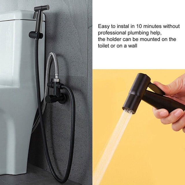 Matte Black Bidet Toilet Spray Douche Shattaf Shower Head Purifying Set