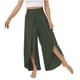 thumbnail image 2 of ICHUANYI ClearanceWomen's Spring And Color Elastic Waist Cotton Leggings Casual Pants(Army Green, XL) ICHUANYI WER20232080503692, 2 of 5