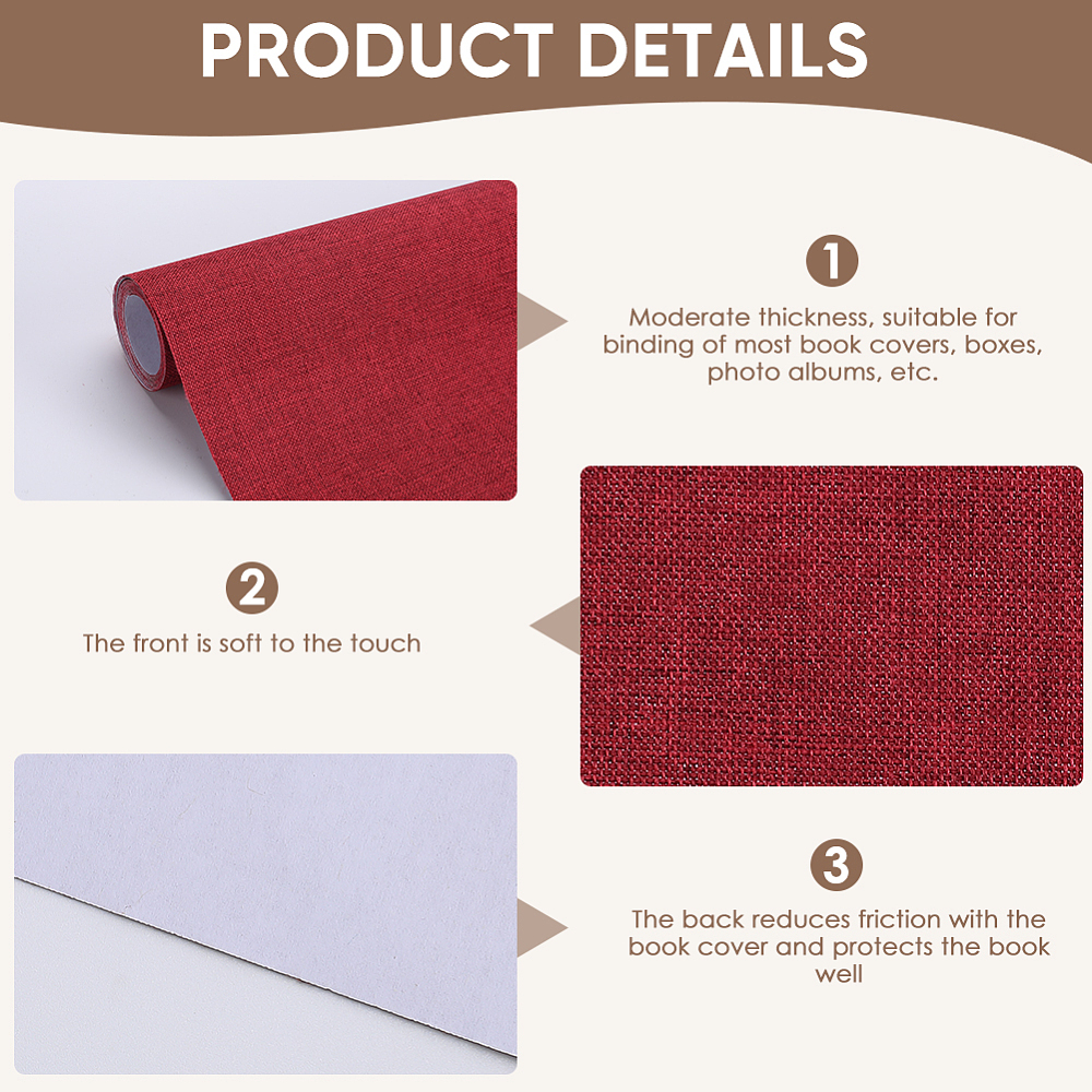 4 Sheets 4 Colors DIY Imitation Leather Fabrics with Paper Back for Book Binding Velvet Box Making Mixed Color 300x1300mm 1 sheet/color