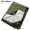 thumbnail image 3 of WinWay Versatile All-Weather Survival Blanket: Lightweight, insulated & Reflective,Green 150 x 210, 3 of 8