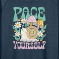 thumbnail image 3 of Instant Message - Pace Yourself Snail - Women's Lightweight French Terry Long Sleeve Shirt, 3 of 6