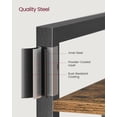 thumbnail image 4 of 5-Tier Tall Bookshelf, Bookcase with Steel Frame, Book Shelf for Living Room, Home Office, Study, 11.8 x 26 x 60 Inches, Industrial Style, 4 of 8