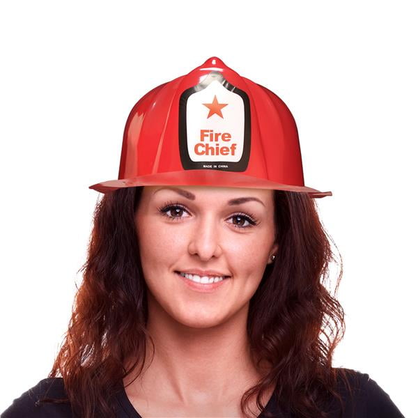 RED FIREFIGHTER HATWPRINT LB