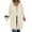 #Beige, variant on DPTALR Women's Long Fleece Zip Up Hoodie Jacket，Travel Oversized Tunic Sweatshirt with Pockets,Black,Size XXL