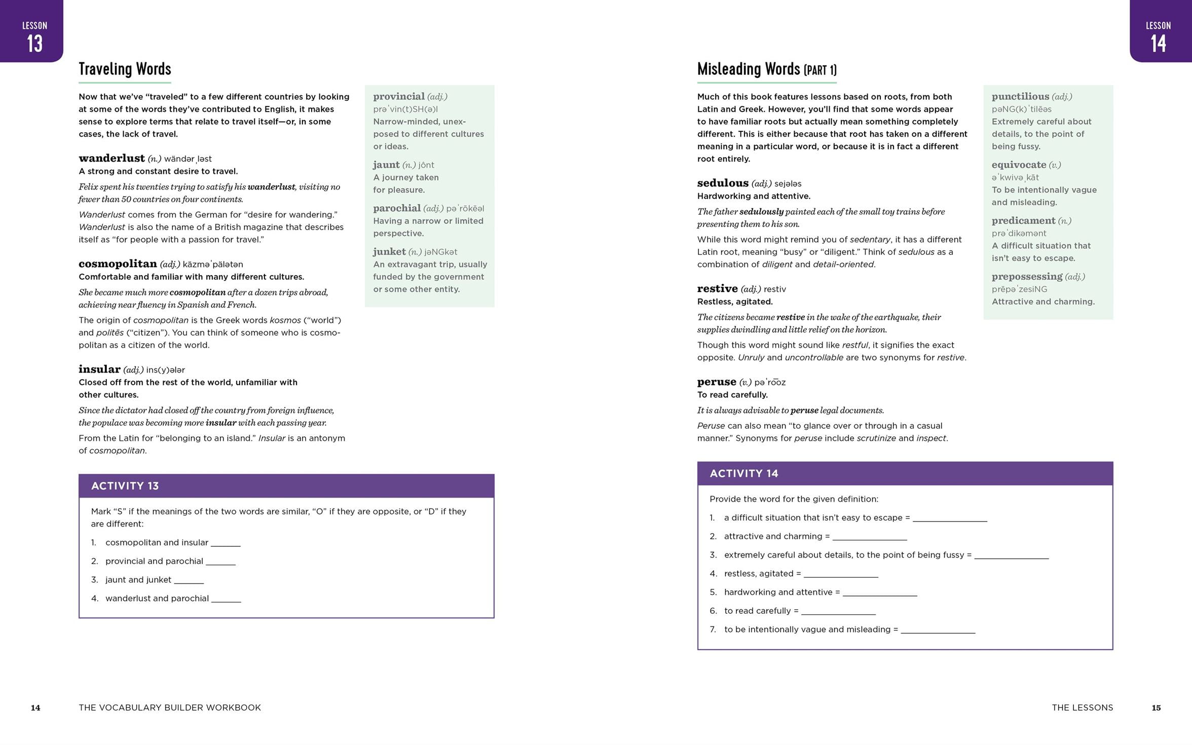 The Vocabulary Builder Workbook, (Spiral Bound), Chris Lele, English