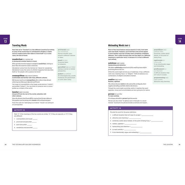 The Vocabulary Builder Workbook, (Spiral Bound), Chris Lele