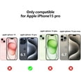 thumbnail image 2 of Magnetic for iPhone 15 Pro Case, Compatible with MagSafe, Full Camera Lens Film Protection Cute Gradient Color Silicone Shockproof Matte Cover for Women & Men (iPhone 15 Pro,Blue Wine red), 2 of 14