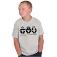 thumbnail image 5 of See Hear Speak No Evil Inspirational Crewneck T Shirts Boy Girl Teen Brisco Brands XS, 5 of 6