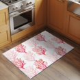 thumbnail image 2 of Coastal Pink Coral Entryway Rug 2'x3'&nbsp; Non Slip Front Door Mats, Nautical Ocean Seaside Beach Entrance Rugs Indoor Outdoor Carpet, Washable Floor Mats Small Area Rug for Bedroom Kitchen, 2 of 8