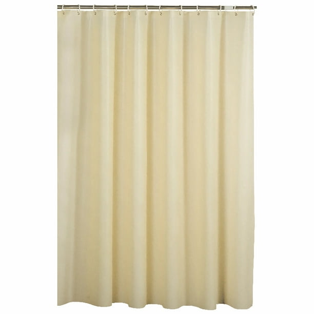 BEIVES Shower Curtain PEVA Beige Color, Waterproof 72" x 72" Washable