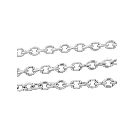 - 32ft Wholesale Stainless Steel Link Cable Chains Necklace making Findings 4x3mm