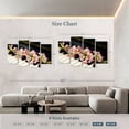 thumbnail image 4 of Elephant Stock Flowers On Piano Wall Art - Horizontal Multi Panel Canvas - Living Room Wall Decor - Music Multi Panel - Black And Pink Decor - 84" x 54", 4 of 8