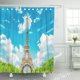 thumbnail image 1 of Cortina de Ducha ABPHQTO Torre Eiffel Nuevas 7 Maravillas del Mundo Poliéster 152x180 cm, 1 of 2
