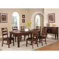 thumbnail image 3 of Simple Relax Ladder Back Dining Chairs in Brown, Set of 2 Counter Height,Dining Height, 3 of 5