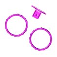 thumbnail image 1 of Accesorios De Botones De Interruptor De Controlador, Anillos De Acento De Controlador De Repuesto, Seguro, Fácil De Instalar, Ajuste Perfecto Para Controlador De Juego, 1 of 7