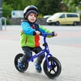 thumbnail image 3 of Infans Kids Balance Bike No Pedal Training Bicycle w/ Adjustable Handlebar & Seat Blue, 3 of 7