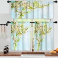 thumbnail image 3 of LALILO Kitchen Curtains and Valances Set of 3 36" Blossom Window Treatment Tiers for Window Decor, 3 of 5