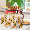 thumbnail image 3 of Bread Machine Cover Yellow Sunflowers Print Toaster Oven Cover Fashion Durable Bread Maker Cover Toaster Dust Cover 2 Slice Kitchen Small Appliance Covers Washable, 3 of 8