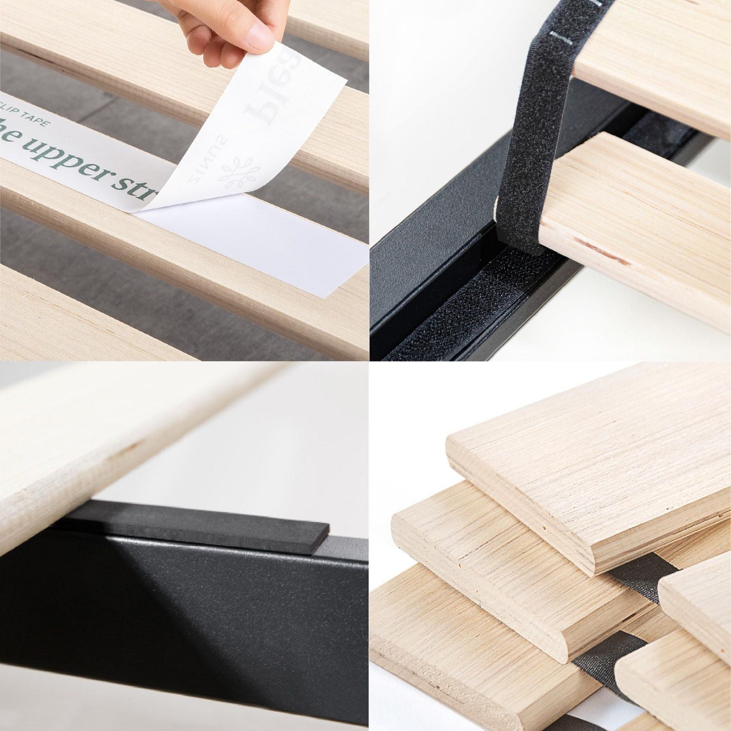 Cadre de lit plateforme en métal robuste Zinus Trisha 7 pouces avec tête de lit