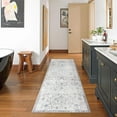 thumbnail image 4 of Area Rug x Vintage Rug Indoor Washable Rug Retro Accent Rug Distressed Carpet Multi Floral Print Country Boho Rug Non Slip Kitchen Bedroom Living Room Dining Room Office, 4 of 8