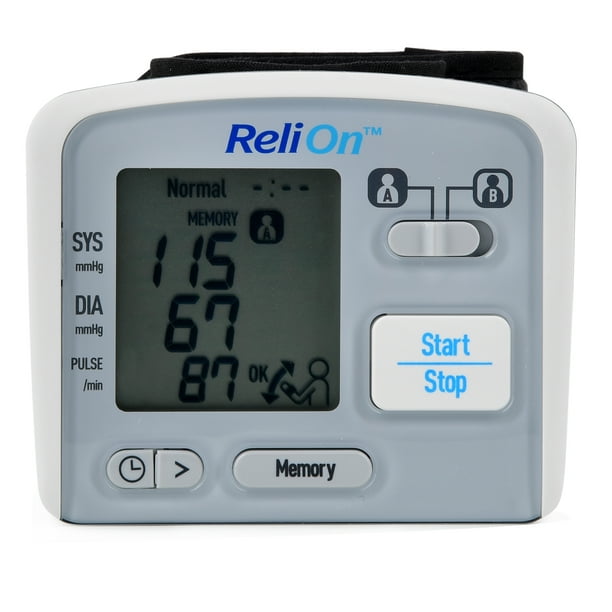 ReliOn BP300W Wrist Blood Pressure Monitor