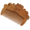 thumbnail image 1 of Miangastore Wood Comb Embossment Women Hair Styling Comb Household Comb Hair Styling Comb, 1 of 8