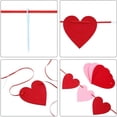 thumbnail image 5 of FIENTO VALENTINES Banner de corazón para la fiesta de cumpleaños de San Valentín Decoraciones para el hogar, 5 of 5